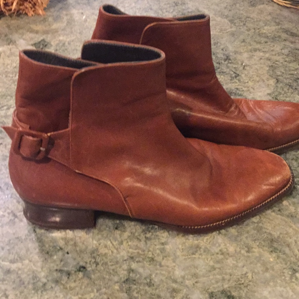 Leather boots